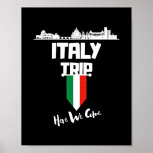 Póster Viaje a Italia 2025 Aquí Vamos Equipo de Viaje Com