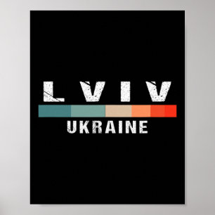 Póster Viaje a la ciudad de Lviv Ucrania 1