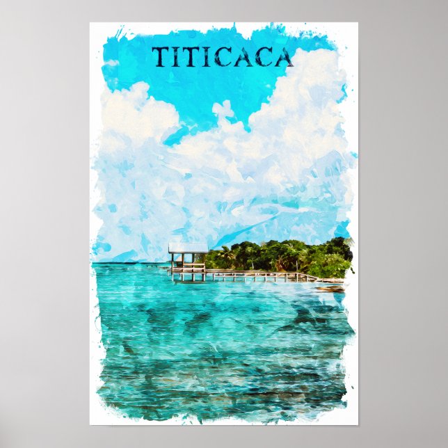 Póster Viaje a Lago Titicaca (Frente)