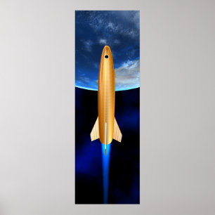 Póster viaje a las estrellas