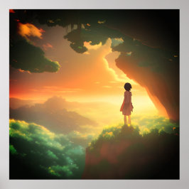 Póster Viaje a Neverland-Sunset