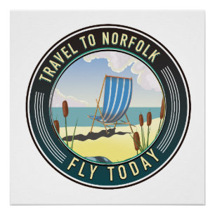 Póster Viaje a Norfolk - Volar hoy