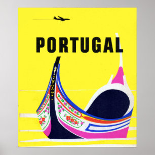 Póster Viaje a Portugal Vintage