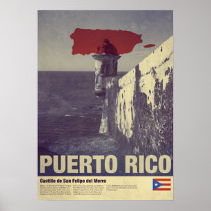 Póster Viaje a Puerto Rico: El Morro