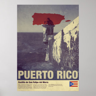 Póster Viaje a Puerto Rico: El Morro