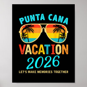 Póster Viaje a Punta Cana 2026 Vacaciones de Verano en la