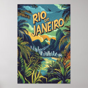 Póster Viaje a Río de Janeiro Brasil