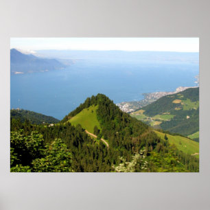 Póster Viaje a Rochers de Naye