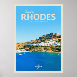 Póster Viaje a Rodas