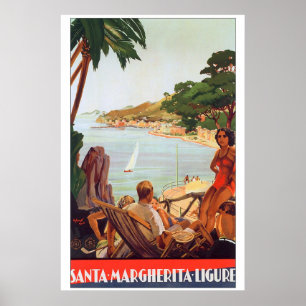 Póster Viaje a Santa Margherita Ligure Italia
