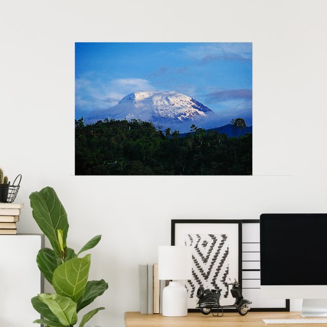 Póster Viaje a Tolima Colombia (Oficina en casa)