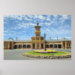 Póster Viaje a través del tiempo en la estación de Albury
