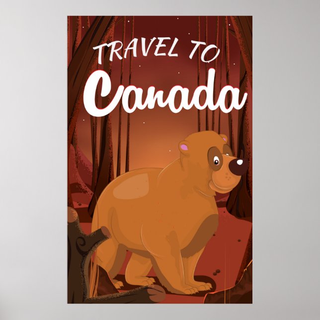 Póster Viaje al Canadá Personalizado poster (Frente)