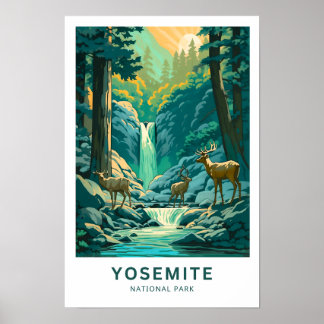 Póster Viaje al Parque Nacional Yosemite