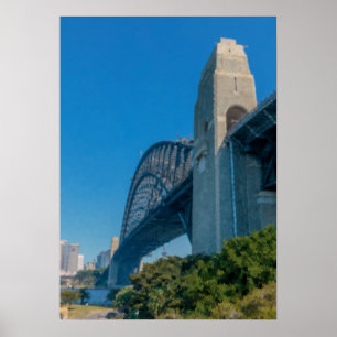 Póster Viaje al Puente de Sydney Vintage
