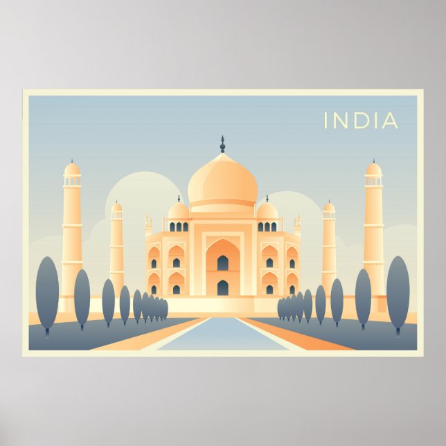 Póster Viaje al Taj Mahal (Frente)