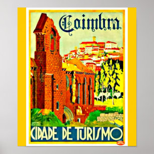 Póster Viaje Arte-Coímbra del Poster-Vintage