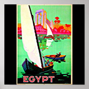 Póster Viaje Arte-Egipto del Poster-Vintage