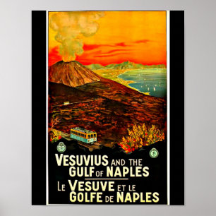 Póster Viaje Arte-Nápoles del Poster-Vintage