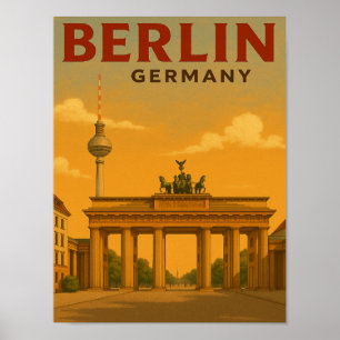 Póster Viaje artístico de la Vieja Berlín Alemania