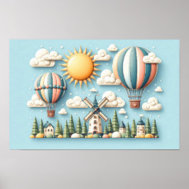 Póster Viaje Caprichoso por el Cielo