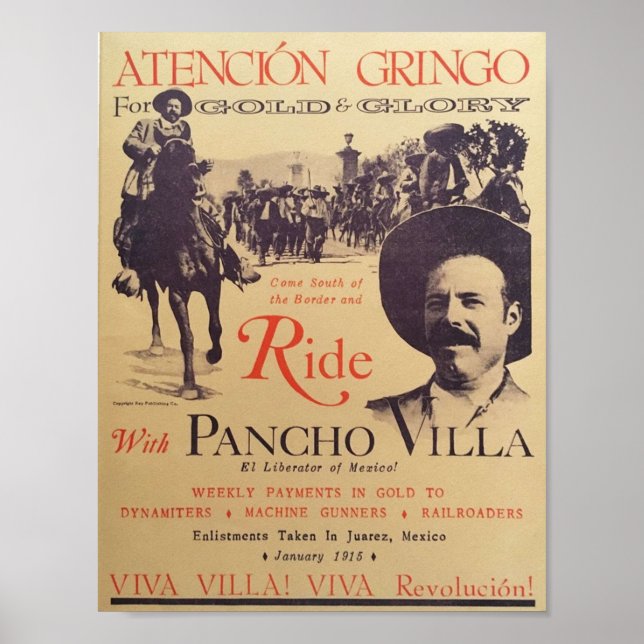 Póster Viaje con Pancho Villa Old (Frente)