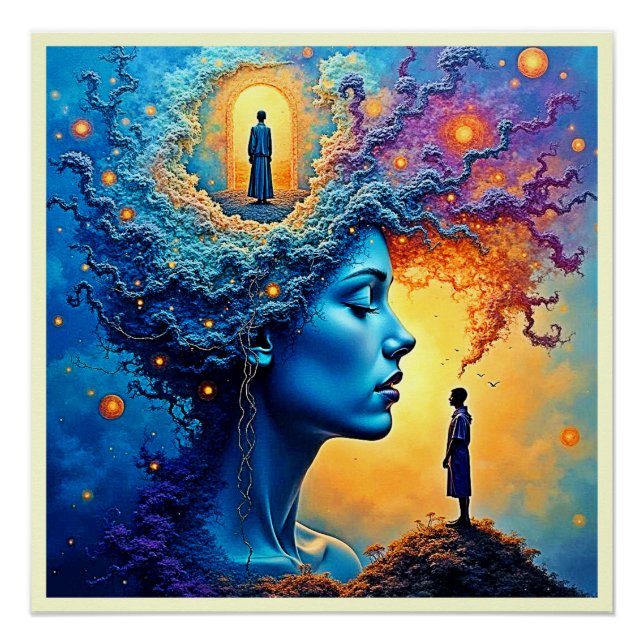 Póster Viaje Cósmico Mental (Anverso)
