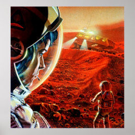 Póster Viaje cósmico: Vieja Expedición de la NASA Mars