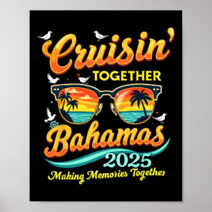 Póster Viaje de 2025 a la pareja de cruceros familiares e