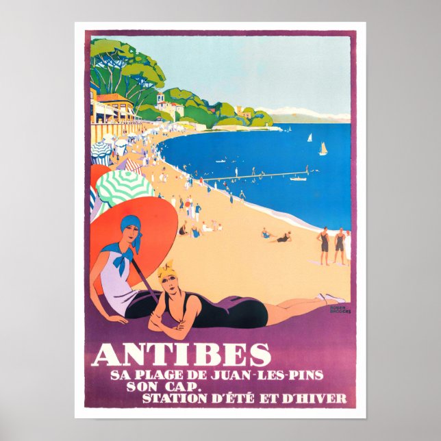 Póster Viaje de antibes France (Frente)