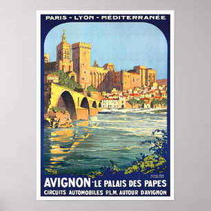 Póster Viaje de Avignon France