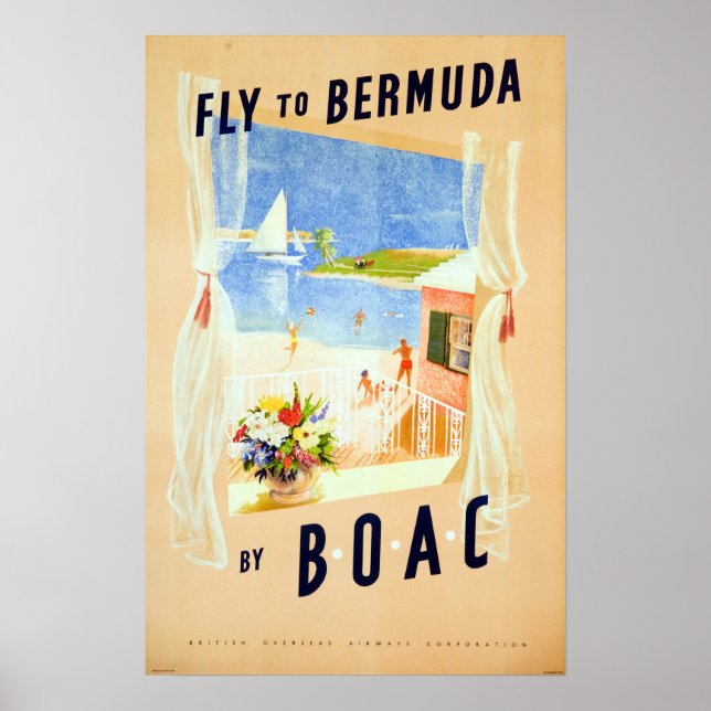 Póster Viaje de Bermudas (Frente)
