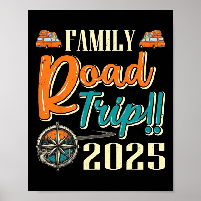 Póster Viaje de Camping Familiar Combinado 2025  (Frente)