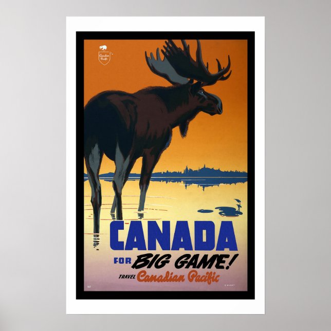 Póster Viaje de Canadá (Frente)