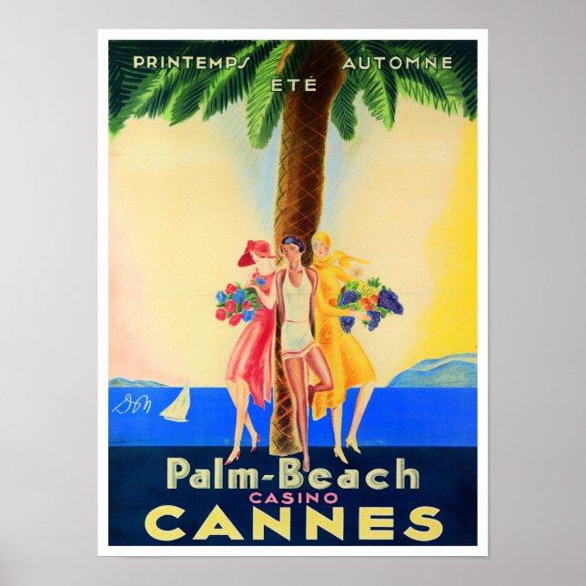 Póster Viaje de Cannes France (Frente)