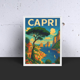 Póster Viaje de Capri Italia