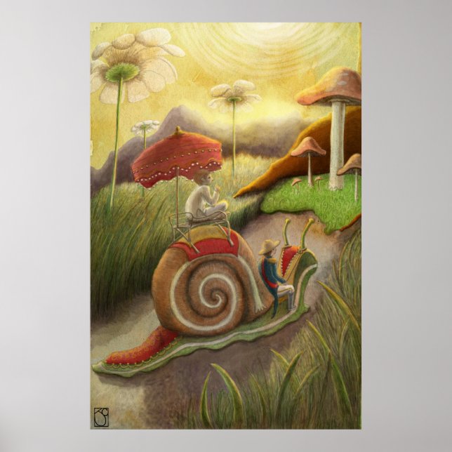 Póster Viaje de caracol (Frente)