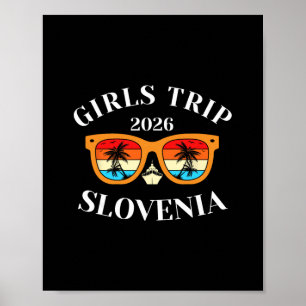 Póster Viaje de chicas 2026 Eslovenia vacaciones de prima