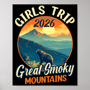 Póster Viaje de chicas 2026 gran parque nacional montañas