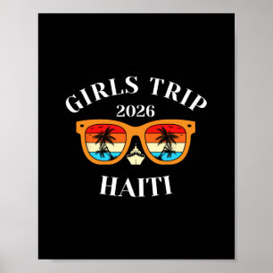 Póster Viaje de chicas 2026 Haití descanso de primavera 2
