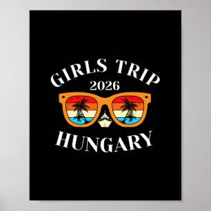 Póster Viaje de chicas 2026 Hungría vacaciones de primave