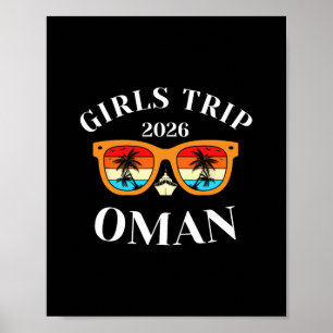Póster Viaje de chicas 2026 Omán vacaciones de primavera