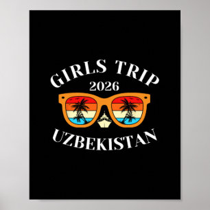 Póster Viaje de chicas 2026 Uzbekistán vacaciones de prim