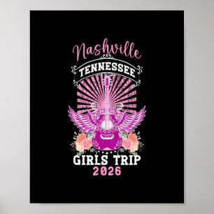 Póster Viaje de chicas a Nashville 2026 Chicas Viajan Nas