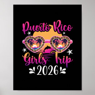 Póster Viaje de chicas a Puerto Rico 2026 Vacaciones de c