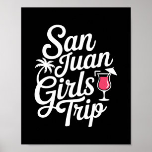 Póster Viaje de chicas a San Juan, vacaciones coincidente