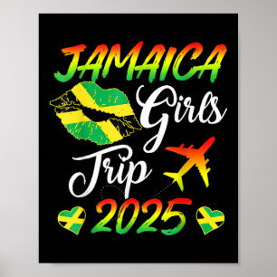 Póster Viaje de Chicas de Jamaica 2025 vacaciones de vera