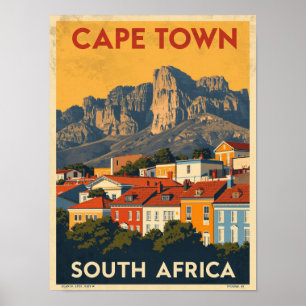 Póster Viaje de Ciudad del Cabo