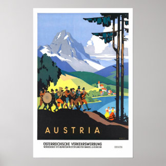 Póster Viaje de cosecha, Austria