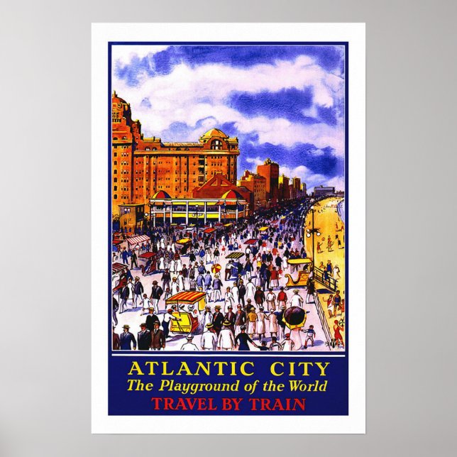 Póster Viaje de cosecha, Ciudad Atlántica (Frente)
